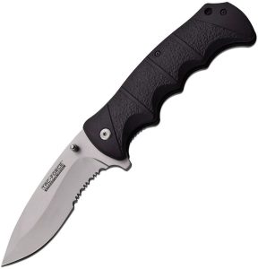 Tac Force TF924MS Assisted Linerlock - Satin Serrated