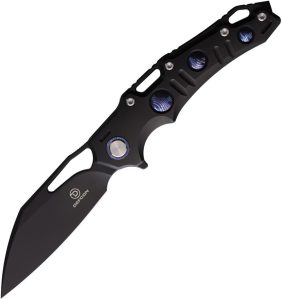 Defcon Gravity Framelock Black M390 Folding Knife Titanium