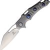 Defcon Gravity Framelock Gray M390 Folding Knife Titanium