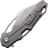 Defcon Gravity Framelock Gray M390 Folding Knife Titanium