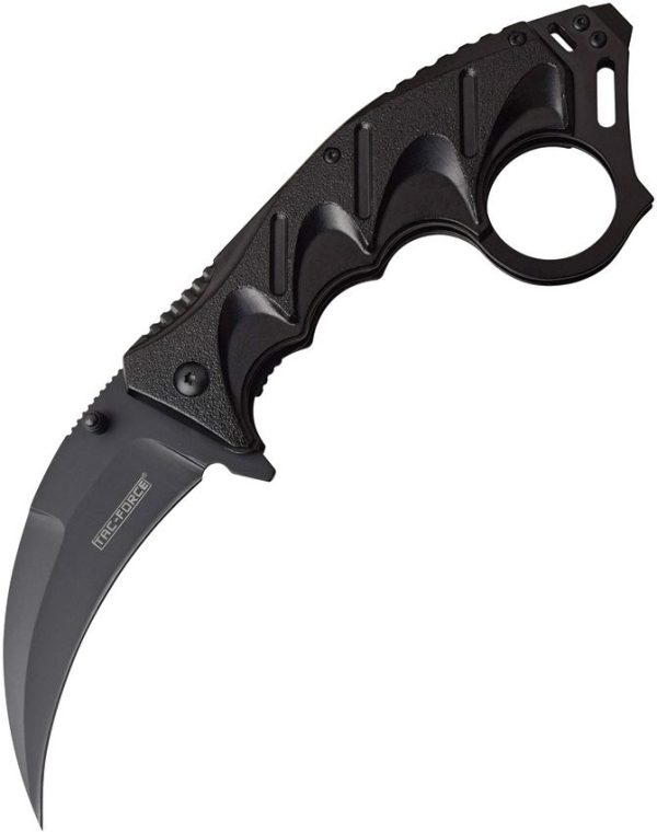 Tac Force TF957BK Karambit Linerlock Black Aluminum