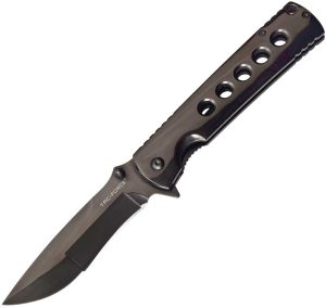 Tac Force TF973BK Linerlock Drop Point Black TiNi