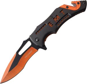 Tac Force TF976EM EMT Linerlock Assisted - Orange/Black