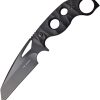 Tac Force Fixed Blade - Black G10 4 inch