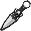 Tac Force Fixed Blade Spear 2.5in Black Nylon