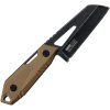 Tac Force Fixed Blade Wharncliffe 4in Brown