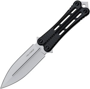 Tac Force Fixed Blade Black 4.75" Stainless Steel Tactical Knife