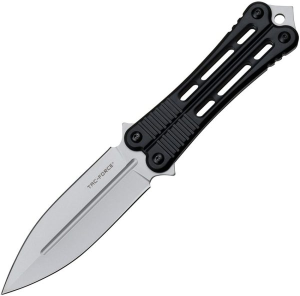 Tac Force Fixed Blade Black 4.75" Stainless Steel Tactical Knife
