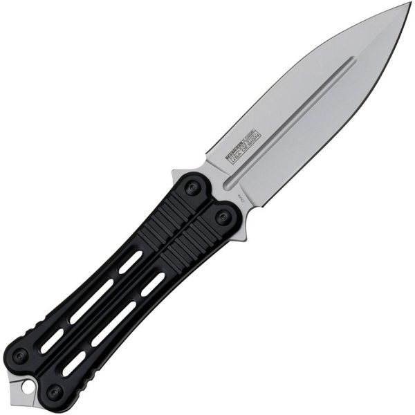 Tac Force Fixed Blade Black 4.75" Stainless Steel Tactical Knife