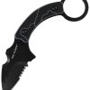 Tac Force Fixed Blade Black/Gray G10 Handle