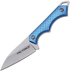 Tac Force Reverse Tanto Fixed Blade Blue Handle