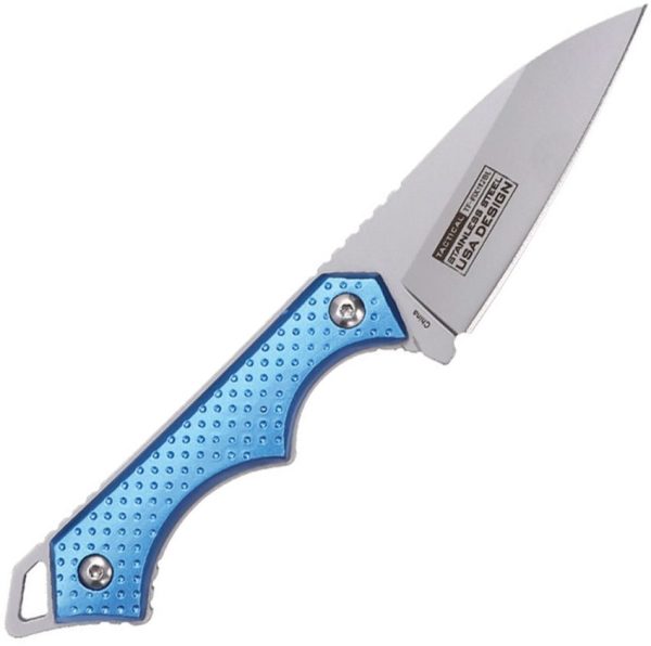 Tac Force Reverse Tanto Fixed Blade Blue Handle