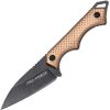 Tac Force Reverse Tanto Fixed Blade Brown Handle