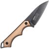 Tac Force Reverse Tanto Fixed Blade Brown Handle