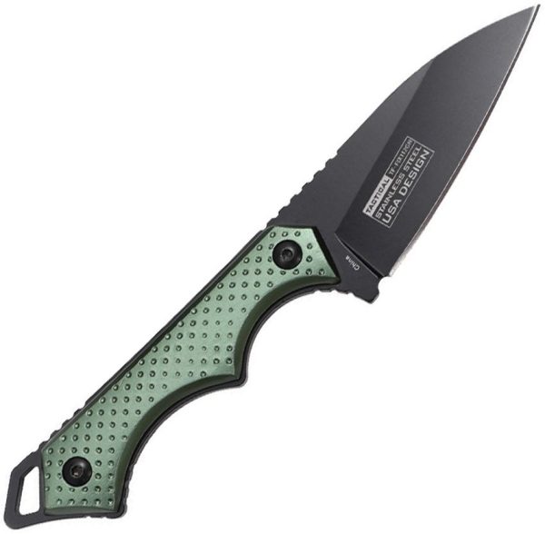 Tac Force Reverse Tanto Fixed Blade Green Handle