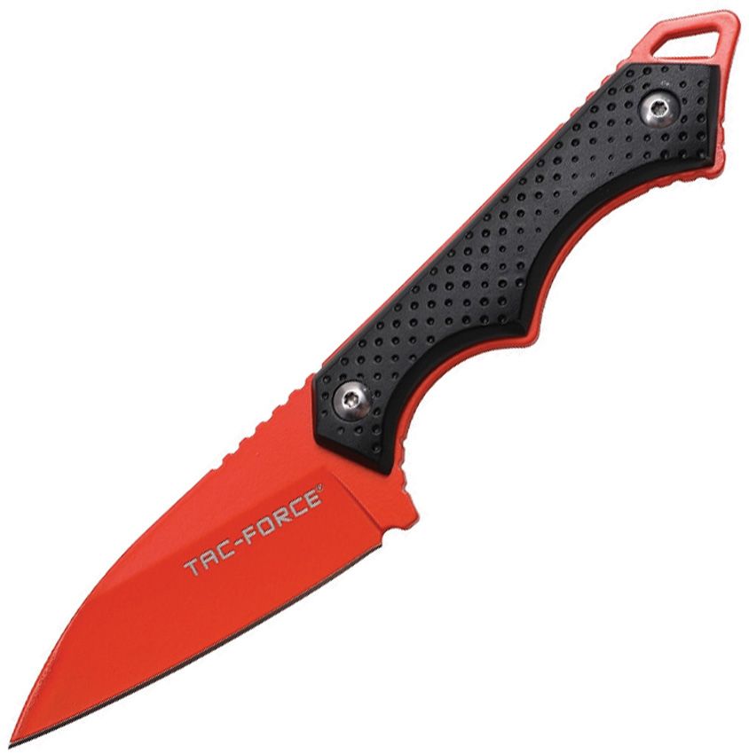 TFFIX112OR.jpg Tac Force 3Cr13MoV Stainless Fixed Blade Knife Orange w/ Sheath
