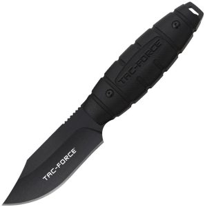 Tac Force Clip Point Fixed Blade Black Nylon