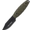 TFFIX115GN.jpg Tac Force Clip Point Fixed Blade Green Nylon