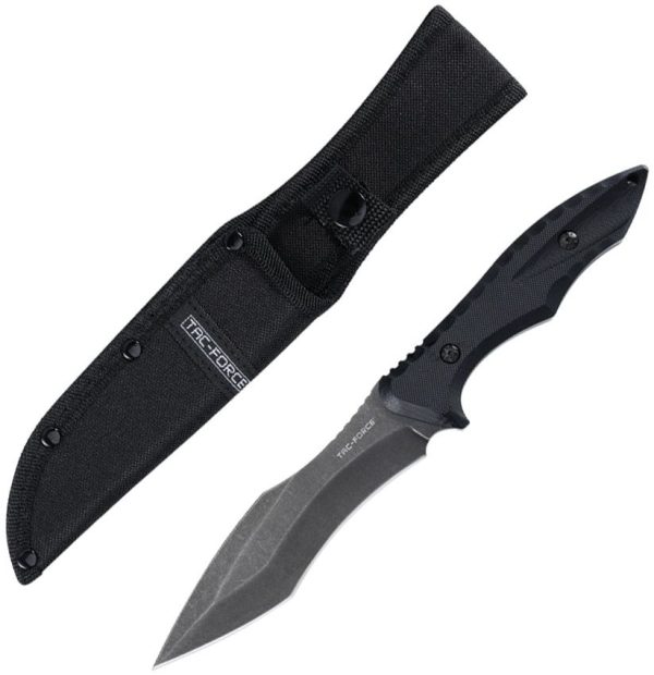 Tac Force Fixed Blade Black 3Cr13MoV Stainless Steel G10 Handle