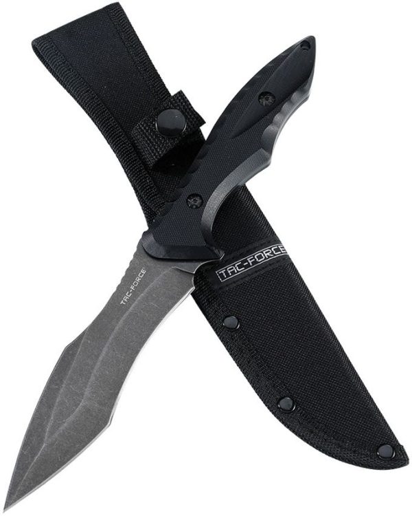 Tac Force Fixed Blade Black 3Cr13MoV Stainless Steel G10 Handle