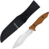 Tac Force Fixed Blade Brown G10 5.75" Satin Stainless Steel