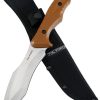 Tac Force Fixed Blade Brown G10 5.75" Satin Stainless Steel