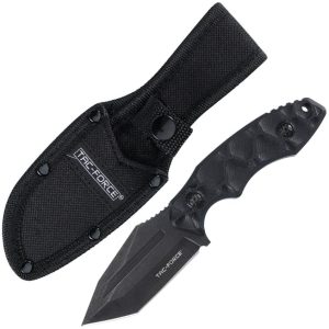 Tac Force Fixed Blade BSW 3.5" Black Stonewash Tanto Knife