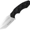 Tac Force 3.5" Stonewash Tanto Fixed Blade Knife Black w/ Sheath