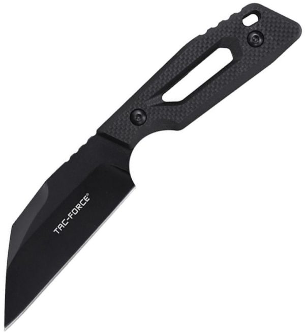Tac Force Fixed Blade Wharncliffe Black G10