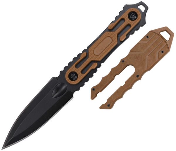 Tac Force Fixed Blade Dagger Brown ABS 2.88in