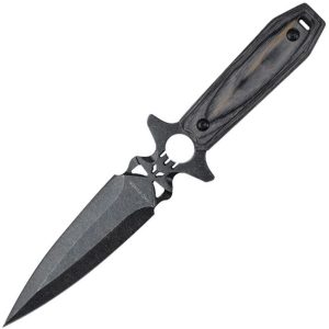 Tac Force Fixed Blade Dagger Gray Wood 5.63in