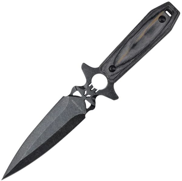 Tac Force Fixed Blade Dagger Gray Wood 5.63in