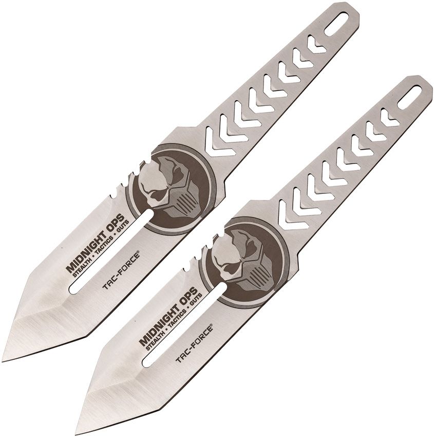 Tac Force 4" 3Cr13 Stainless Throwing Knife Set of 2 w/ Sheath