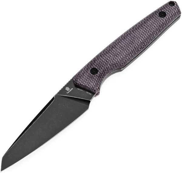 Tenable Knives Parr Fixed Blade Purple Micarta 14C28N