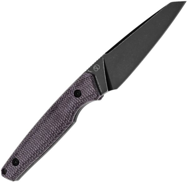 Tenable Knives Parr Fixed Blade Purple Micarta 14C28N