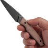 Tenable Parr Fixed Blade 14C28N Sandvik Brown Micarta Knife