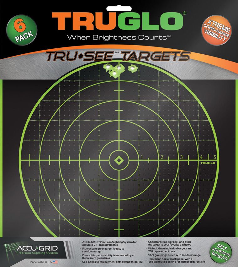 TRUGLO Tru-See Splatter Target 12x12 100yd 6-Pack