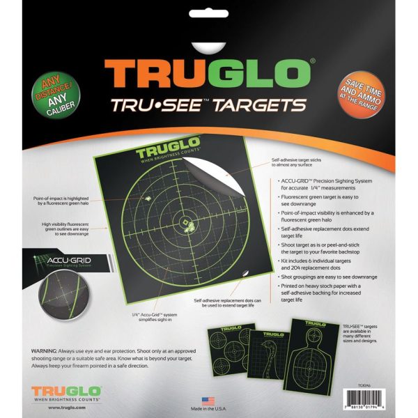 TRUGLO Tru-See Splatter Target 100yd Six-Pack 12x12in