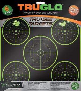 TG11A6.jpg TRUGLO Tru-See Bullseye Target Five Ring Six-Pack 12x12in