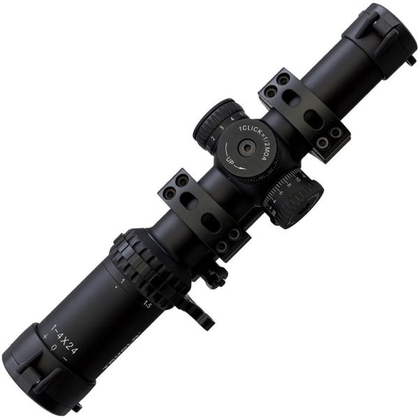TRUGLO Omnia IR 1-4x24mm Illuminated Rifle Scope Matte Black
