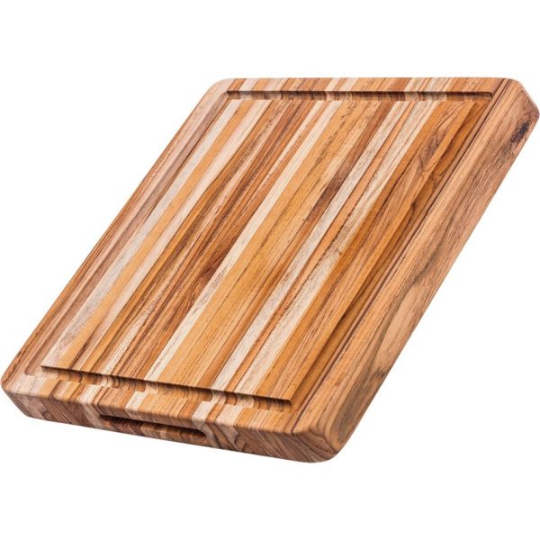 Teak Haus Traditional Carving Board 16x12 Edge Grain