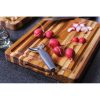 Teak Haus Traditional Carving Board 16x12 Edge Grain
