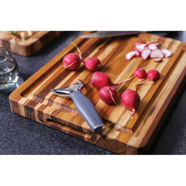 Teak Haus Traditional Carving Board 16x12 Edge Grain
