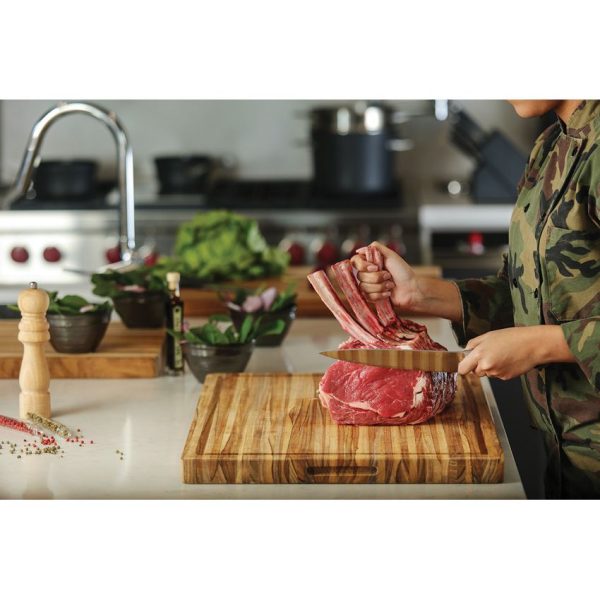 Teak Haus Traditional Carving Board 24x18 Large