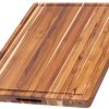 Teak Haus Traditional Carving Board 20x15 Reversible