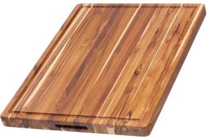 Teak Haus Traditional Carving Board 20x15 Reversible