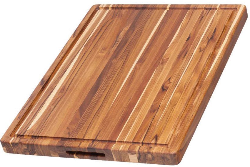 Teak Haus Traditional Carving Board 20" x 15" Reversible Teakwood