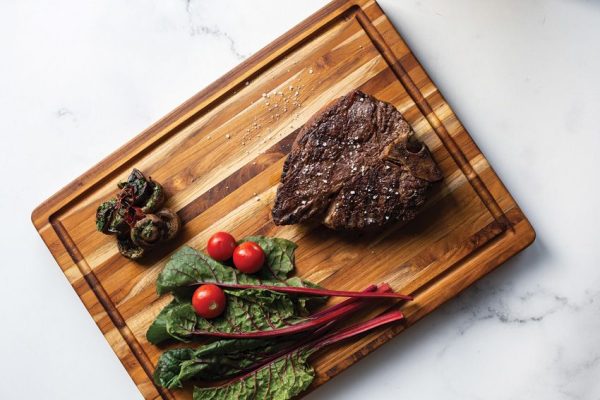 Teak Haus Traditional Carving Board 20x15 Reversible