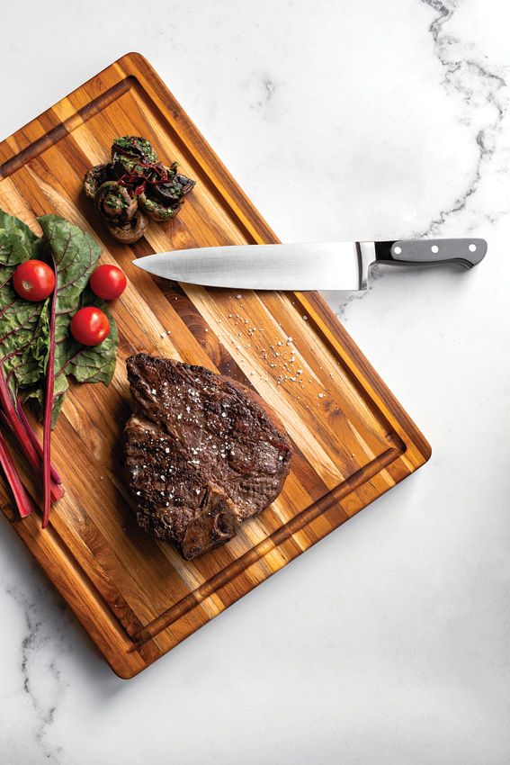 Teak Haus Traditional Carving Board 20x15 Reversible