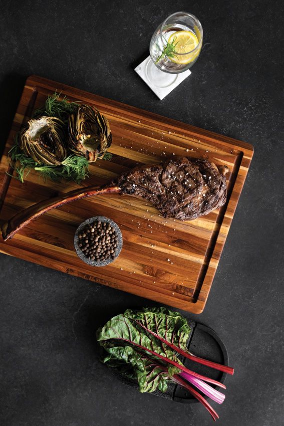 Teak Haus Traditional Carving Board 20x15 Reversible